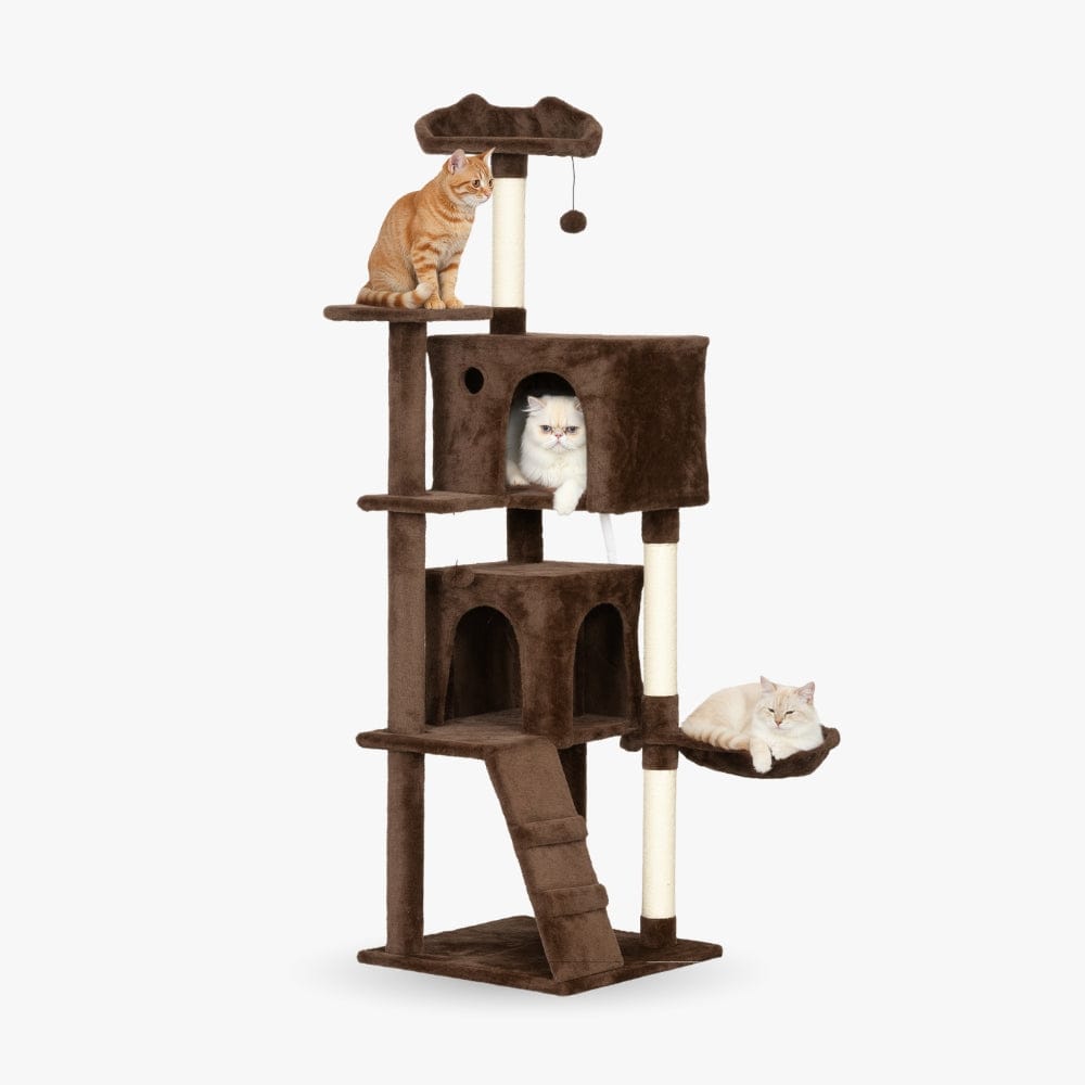 Arbre à chat design brun