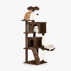 Arbre à chat design brun