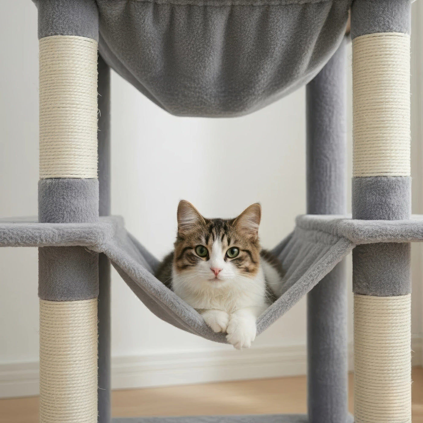 Arbre à chat - Argenté