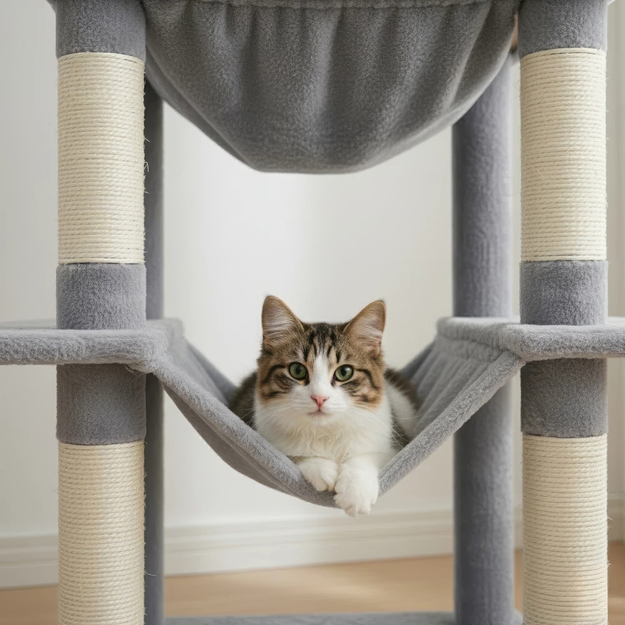 Arbre à chat - Argenté