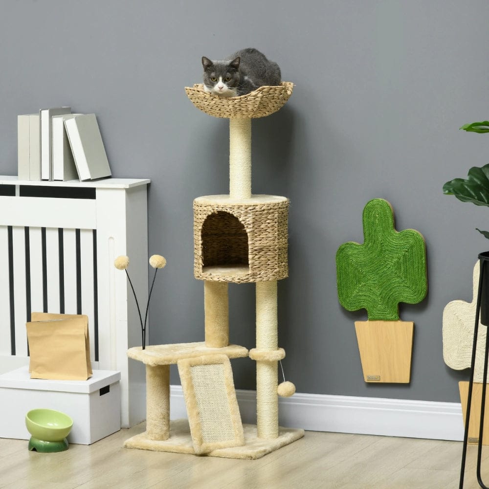 Arbre à chat design beige