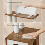 Arbre à chat design blanc