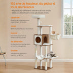 Arbre à chat design blanc