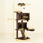 Arbre à chat design brun