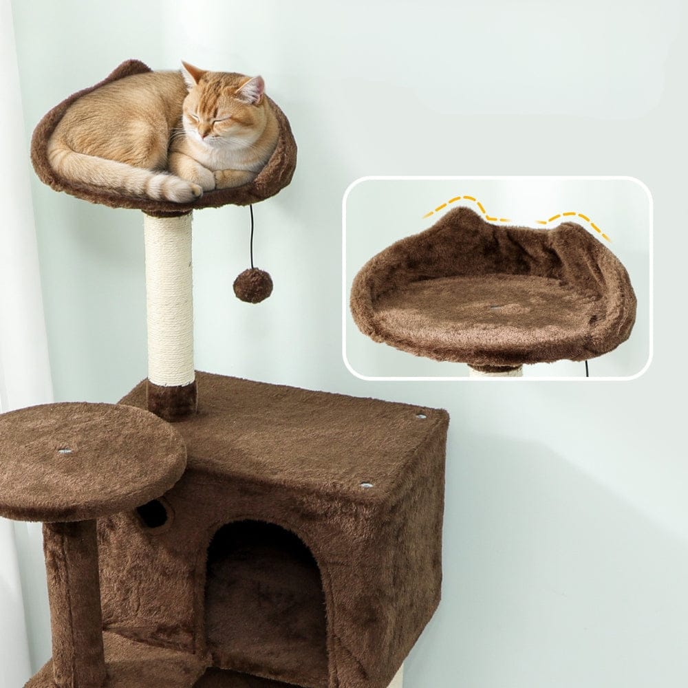 Arbre à chat design brun