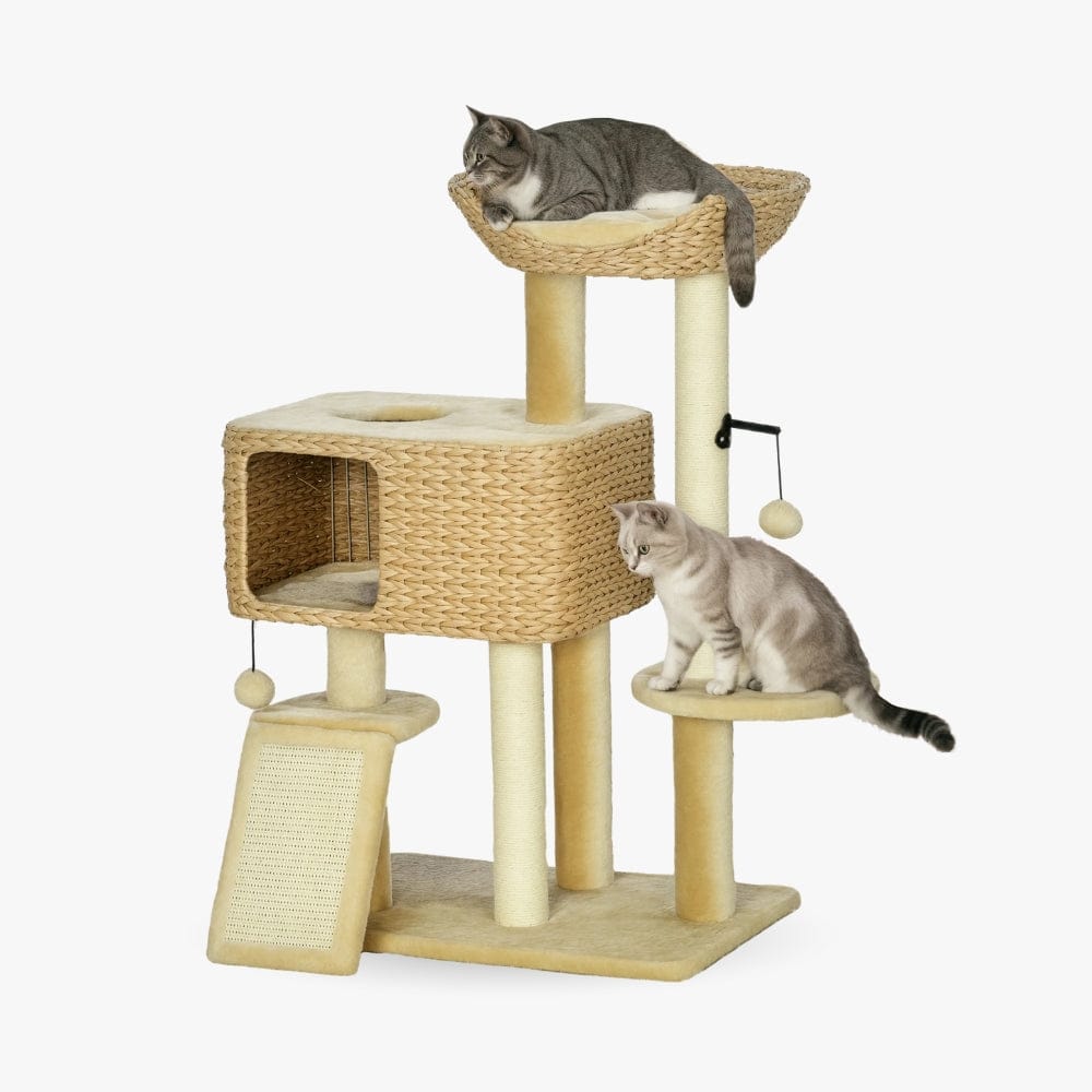 Arbre à chat design crème