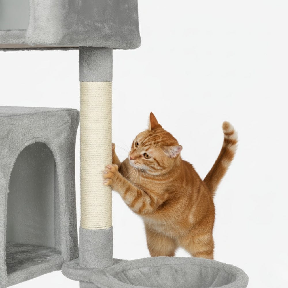 Arbre à chat design gris