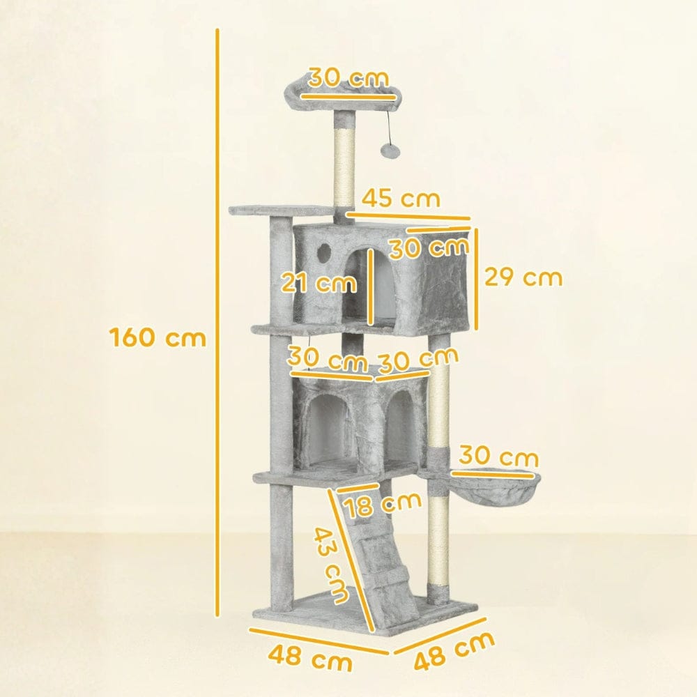 Arbre à chat design gris