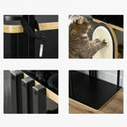 Arbre à chat design noir