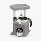 Arbre à chat griffoir gris