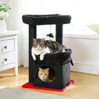 Arbre à chat griffoir noir