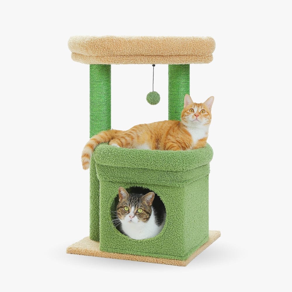 Arbre à chat griffoir vert