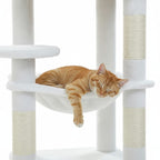 Arbre à chat hamac blanc