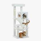 Arbre à chat hamac blanc