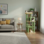 Arbre à chat hamac vert