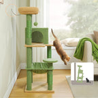 Arbre à chat hamac vert