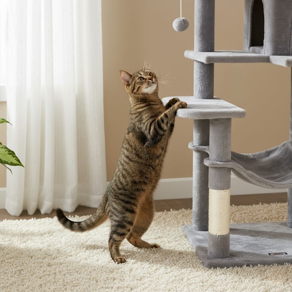 Arbre à chat maine coon anthracite