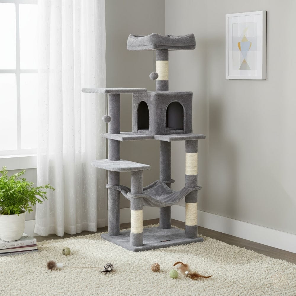 Arbre à chat maine coon anthracite