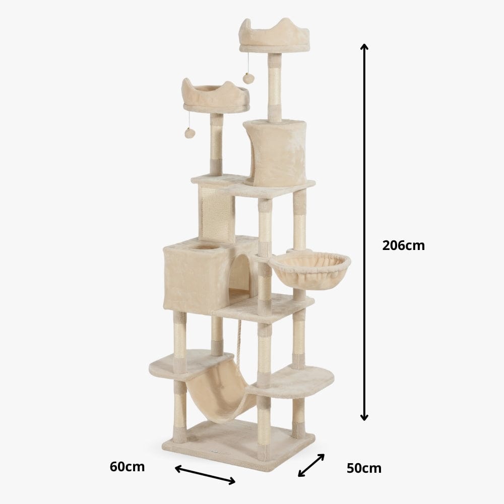 Arbre à chat maine coon beige