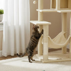 Arbre à chat maine coon crème