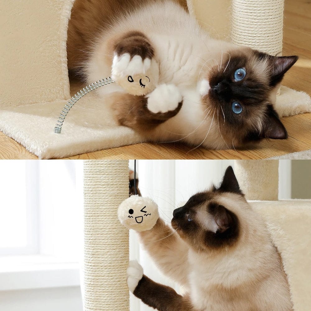 Arbre à chat moyen crème