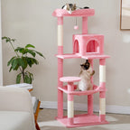 Arbre à chat moyen rose