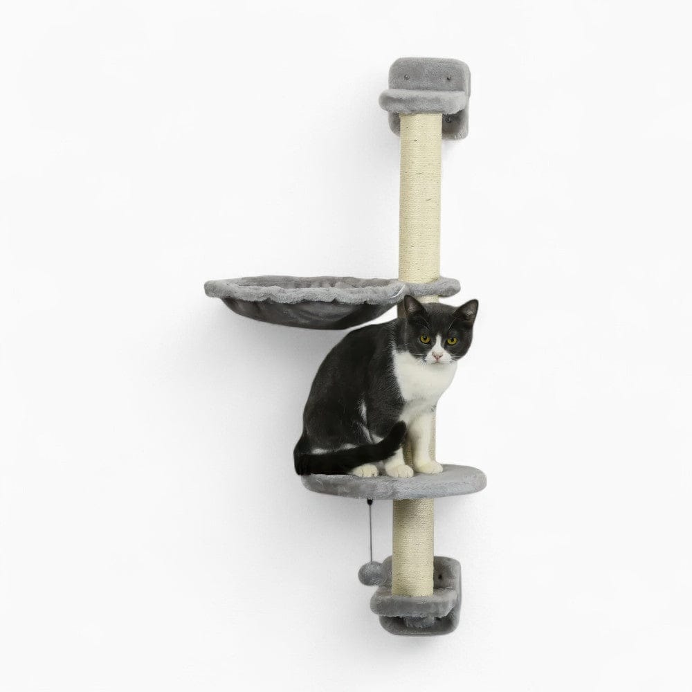 Arbre à chat mural - Pratique