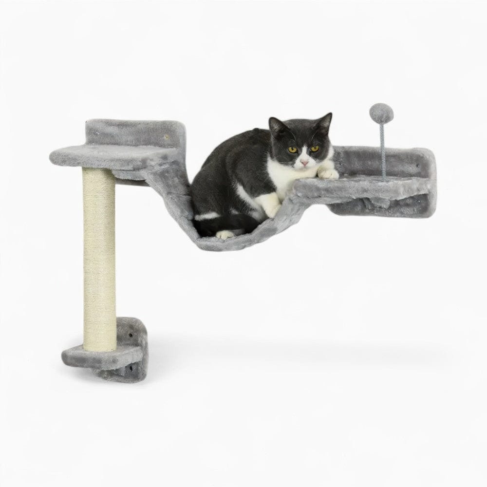 Arbre à chat mural - Pratique