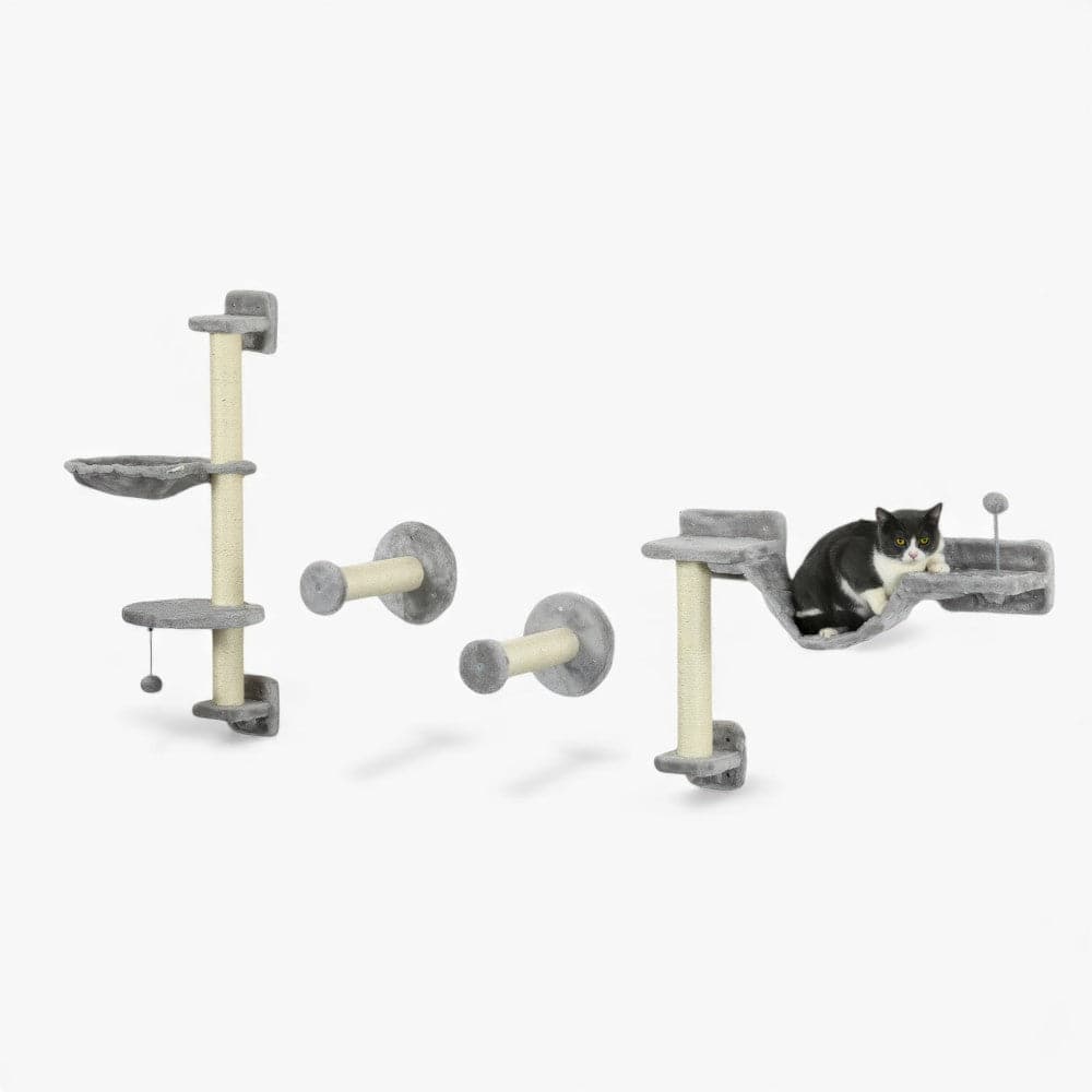 Arbre à chat mural - Pratique