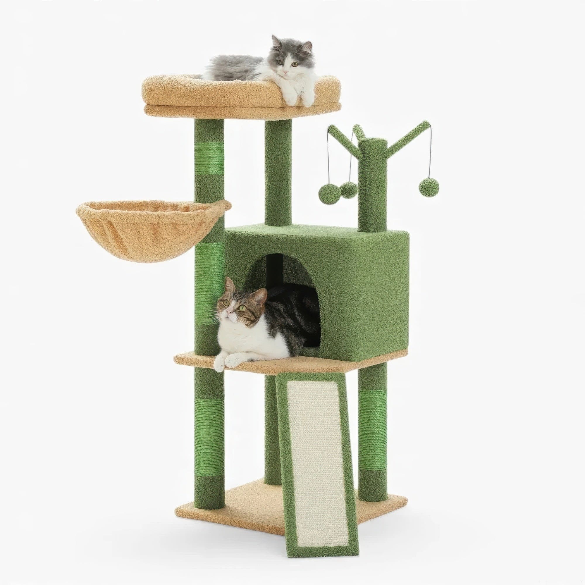 Arbre à chat - Pelouse verte