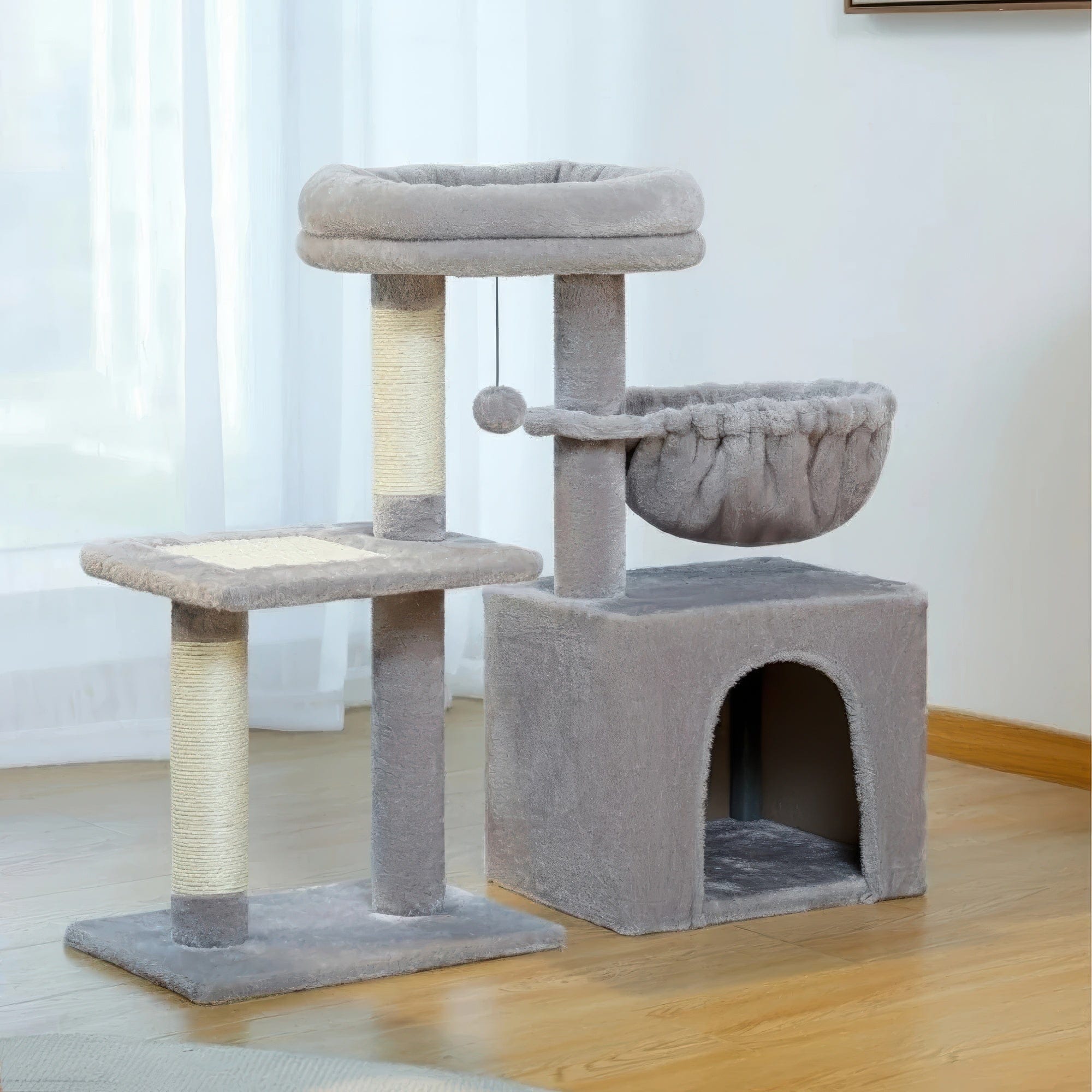 Arbre à chat petit anthracite