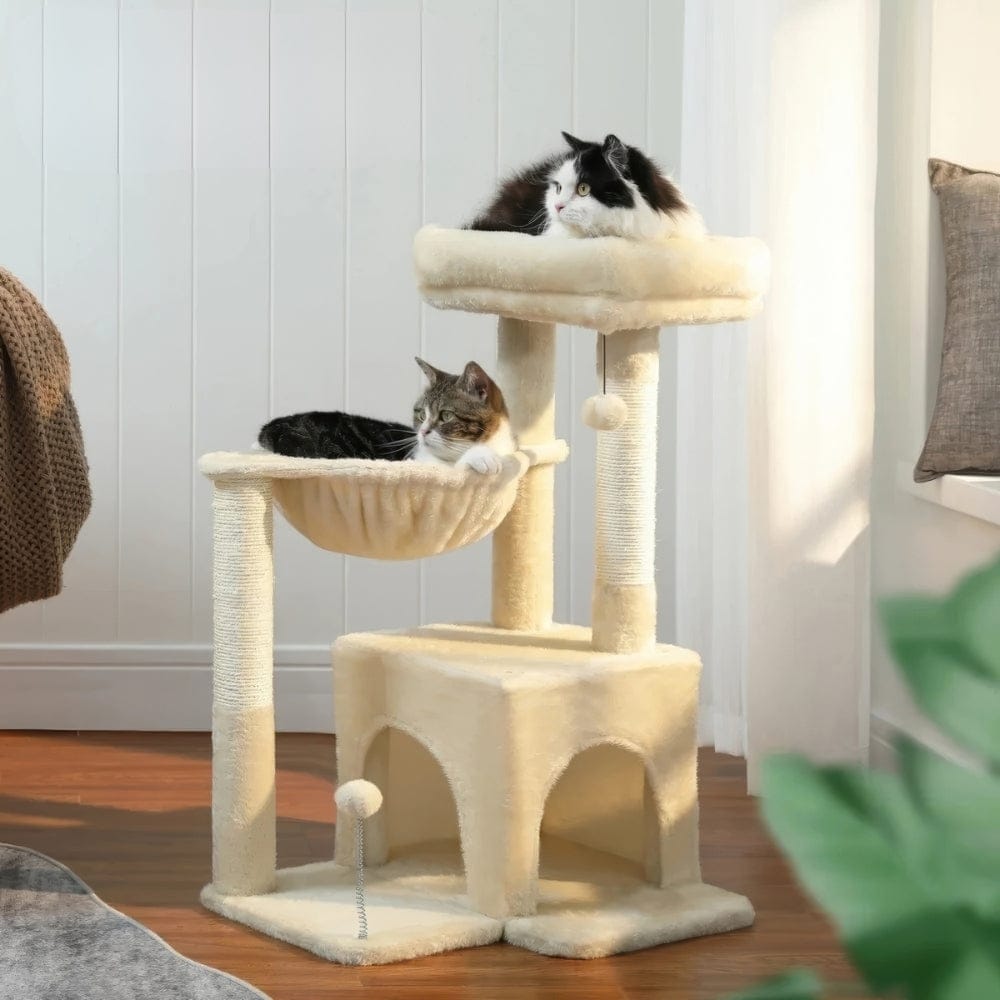 Arbre à chat petit beige