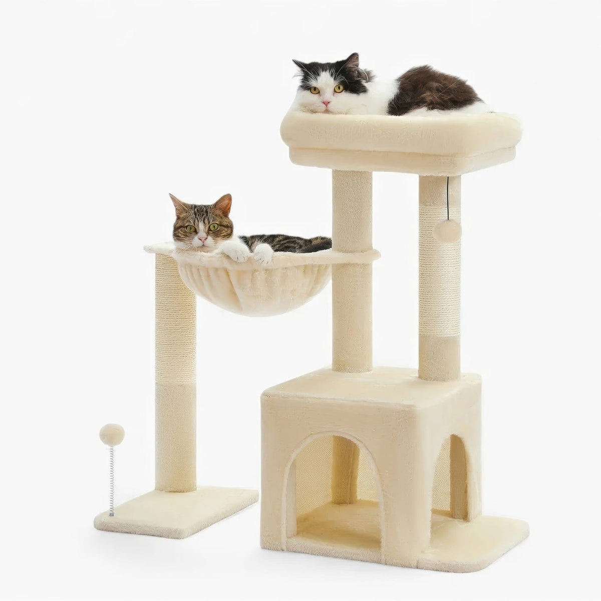 Arbre à chat petit beige