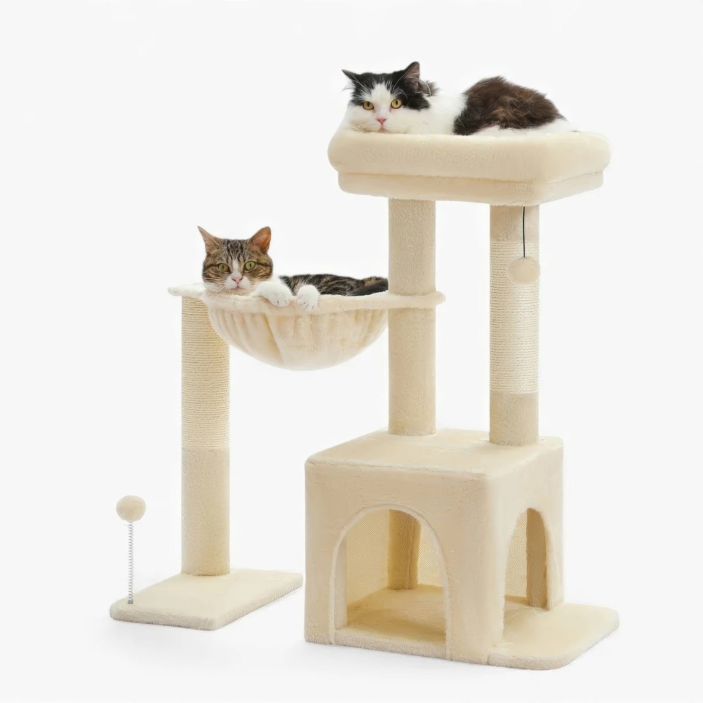 Arbre à chat petit beige