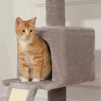 Arbre à chat plafond gris