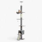 Arbre à chat plafond gris