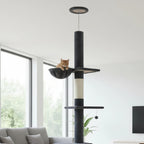 Arbre à chat plafond noir