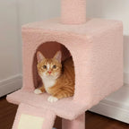 Arbre à chat plafond rose