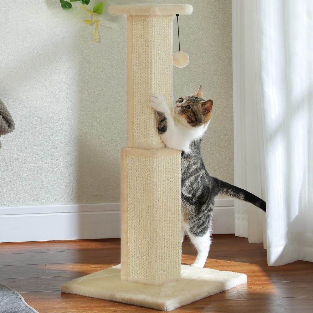 Arbre à chat - Poteau beige