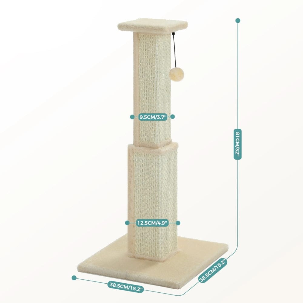 Arbre à chat - Poteau beige