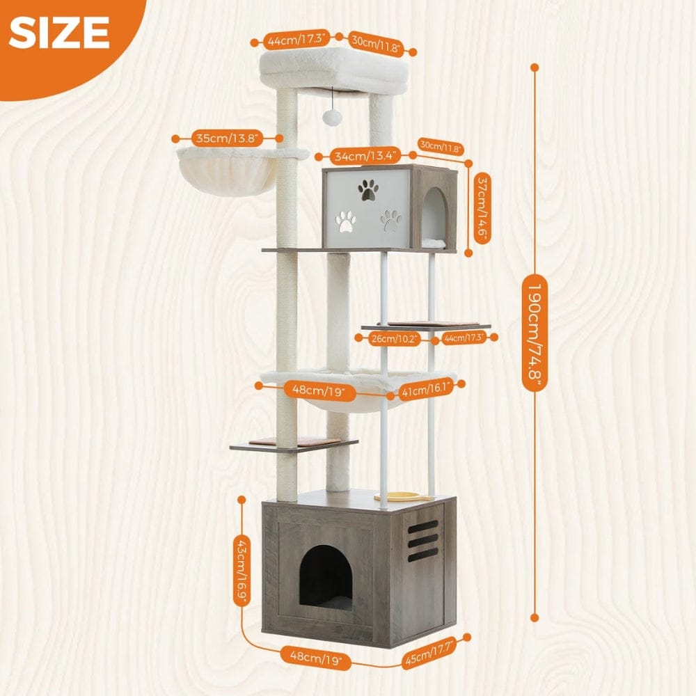 Arbre à chat XXL beige