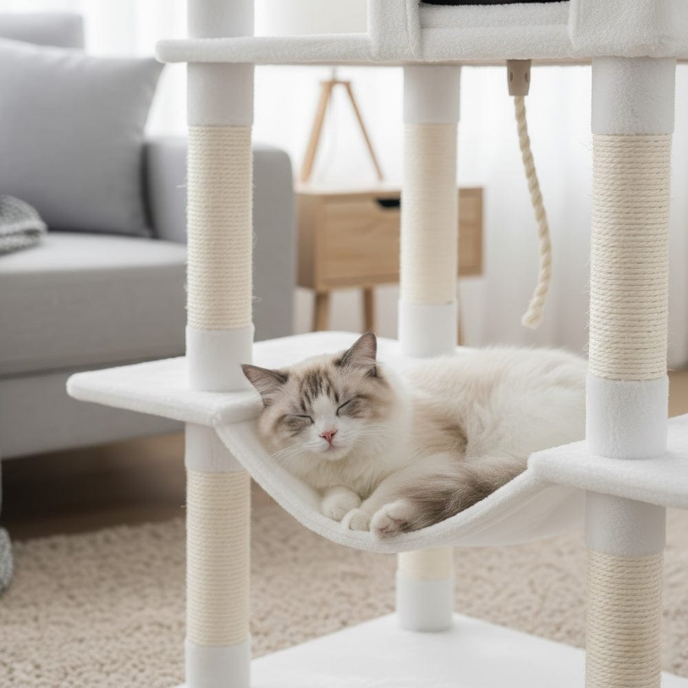 Arbre à chat XXL blanc