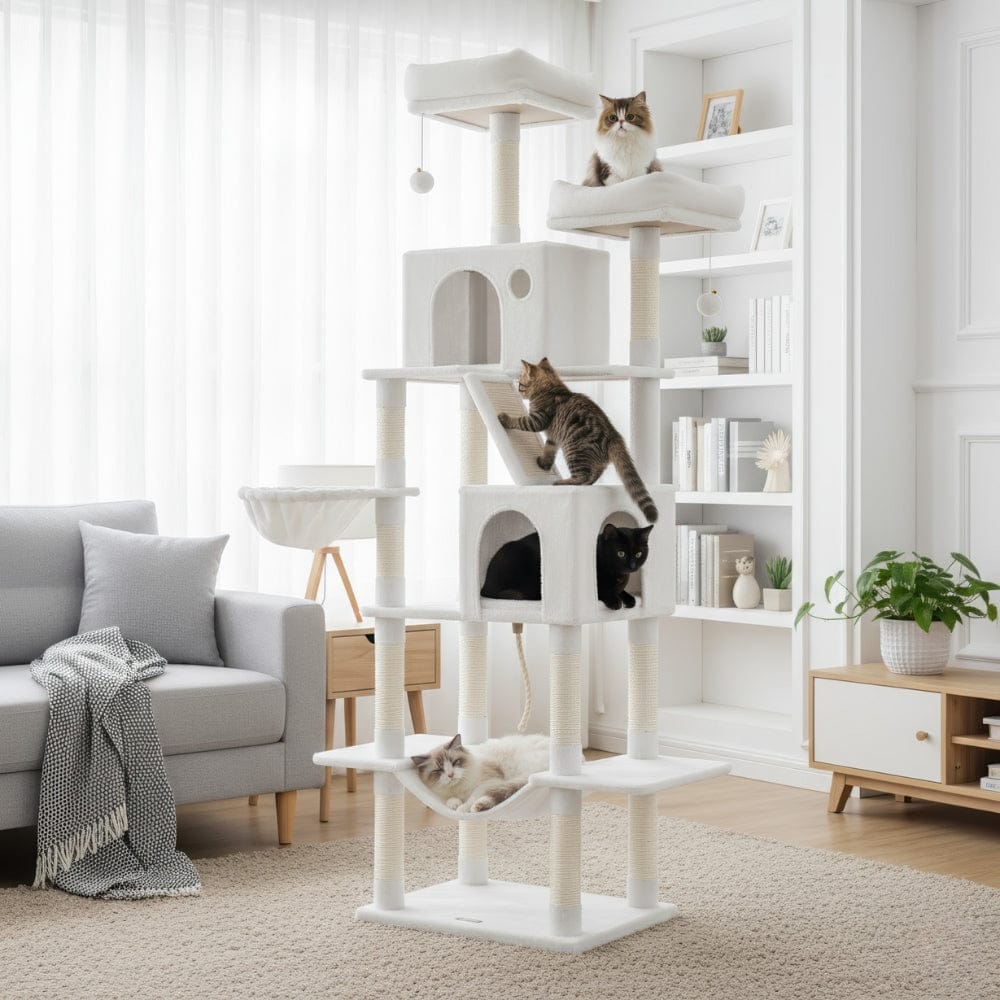 Arbre à chat XXL blanc