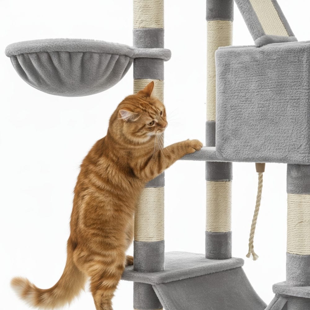 Arbre à chat XXL gris