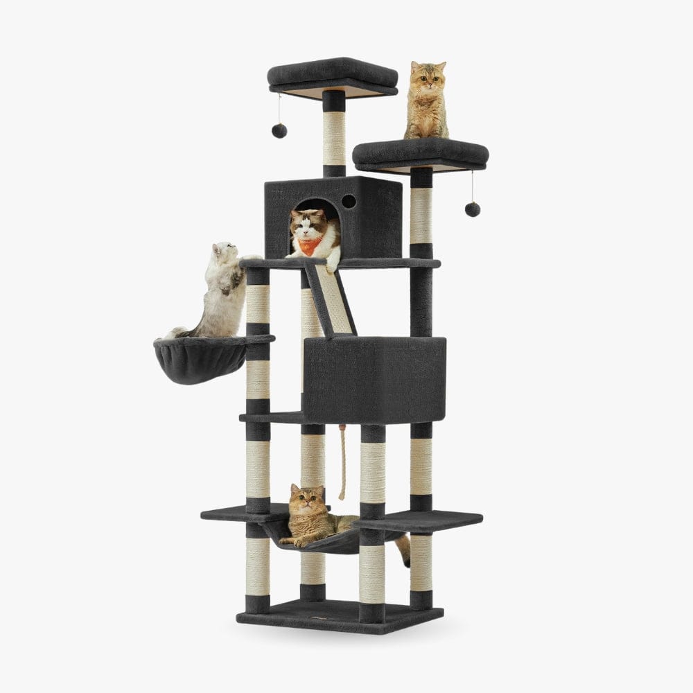 Arbre à chat XXL noir